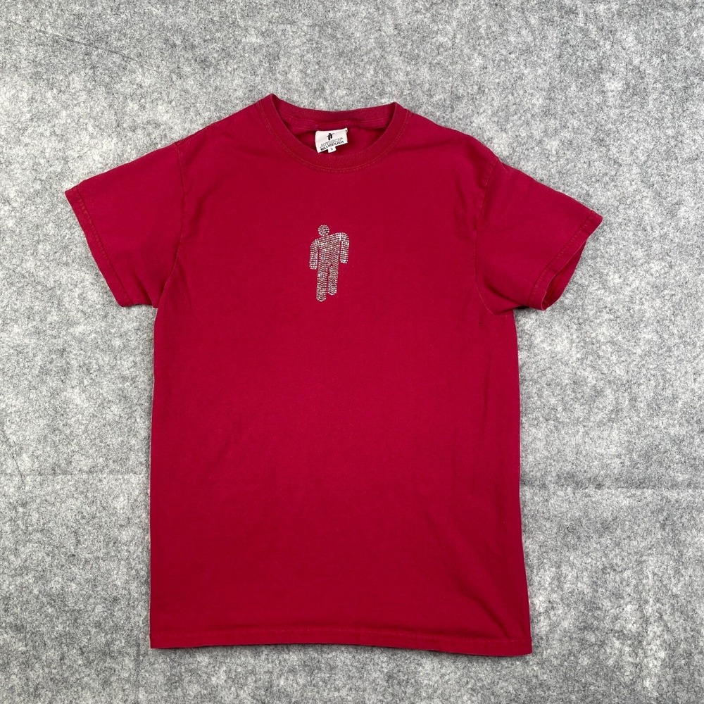 Joyrich x Billieeilish Collab Short Sleeve Embroidered T Shirt Womens Small Red